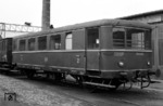 Beiwagen VB 140	314 (Bw Kassel), ex BPost, CPostv-36, Talbot, Baujahr 1938, in seiner Heimatdienststelle. (10.1959) <i>Foto: Reinhard Todt</i>