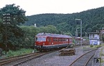 517 001 fährt aus Bad Schwalbach aus. (23.08.1980) <i>Foto: Wolfgang Bügel</i>