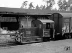 Kö 0211 wurde am 26.03.1936 bei der Reichsbahn in Dienst gestellt. Ab 1968 trug sie die EDV-Nummer 311 211-7. Nach ihrer Ausmusterung am 02.02.1976 wurde sie an einen Metallhandel in Ludwigshafen verkauft und gelangte Ende 2014 nach Langenfeld/Rhld. (04.1961) <i>Foto: Reinhard Todt</i>