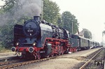 50 849 ist mit Sonderzug P 23583 aus Nossen in Lommatzsch eingetroffen. (06.10.1980) <i>Foto: Joachim Bügel</i>