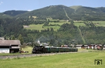 Der erste Sonderzug mit 73-019 bei Neukirchen am Großvenediger. (11.07.2015) <i>Foto: Stefan Jurasovits   </i>