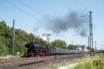 Bevor es auf die Schwarzwaldbahn ging, wurde der Sonderzug nochmals auf der Rheintalbahn in Rastatt aufgenommen. (07.08.2015) <i>Foto: Joachim Schmidt</i>