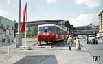 1958 präsentierte die Reichsbahn der DDR den neuen VT 2.09 (ab 1970: Baureihe 171/172) am Bahnhof (Berlin-)Friedrichstraße.  (07.1958) <i>Foto: Historische Sammlung der Deutschen Bahn AG (Ruth Stier)</i>