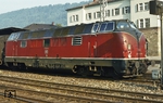 221 150 ist auf der Gäubahn im Bahnhof Horb eingetroffen. (13.08.1973) <i>Foto: Prof. Dr. Willi Hager</i>