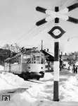 Der "Gläserne Zug" auf Ausflugsfahrt auf der Strecke Mittenwald - Innsbruck in Seefeld in Tirol. (1938) <i>Foto: RVM</i>