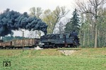 95 0027 mit Dg 54445 kurz vor Eisfeld. (20.04.1981) <i>Foto: Wolfgang Bügel</i>