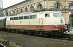 103 001 macht mit D 583 (HH-Altona - München) Station im Bahnhof Kreiensen. (01.06.1974) <i>Foto: Prof. Dr. Willi Hager</i>