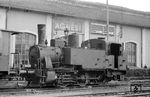 Rangierlok FS 835.117 (Breda, Baujahr 1908) macht sich im Bw Brescia nützlich. Von der Baureihe wurden ab 1906 immerhin 370 Exemplare gebaut. (27.08.1972) <i>Foto: Johannes Glöckner</i>