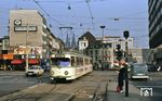 KVB 3752 (Duewag, Baujahr 1963) auf der Linie 3 nach Bocklemünd am Friesenplatz in Köln. (24.03.1980) <i>Foto: Peter Schiffer</i>