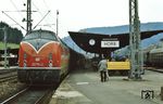 211 104 macht mit D 386 (Genova - Stuttgart) Station in Horb. (17.07.1974) <i>Foto: Prof. Dr. Willi Hager</i>