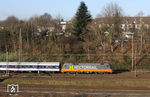 Hectorrail 242.517 (Siemens, Inbetriebnahme 29.04.2002) am ersten Tag ihres Einsatzes für NationalExpress vor RB 24439 nach Wuppertal-Oberbarmen in Wuppertal-Vohwinkel. (21.01.2016) <i>Foto: Wolfgang Bügel</i>