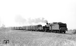 Mit einem Güterzug ist JZ 20-069 (Henschel, Baujahr 1922) bei Vinkovci unterwegs. (27.06.1973) <i>Foto: Johannes Glöckner</i>