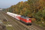 232 583 mit Kalkzug GM 47751 von Beverwijk/NL nach Rohdenhaus bei Duisburg-Entenfang. (31.10.2015) <i>Foto: Wolfgang Bügel</i>