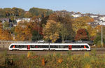 Abellio VT 12 12 07 (648 007) als ABR 29146 auf der S-Bahnlinie 7 (Solingen - Remscheid - Wuppertal) in Wuppertal-Barmen. (27.10.2015) <i>Foto: Wolfgang Bügel</i>