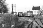 Bei Seulbitz (zwischen Münchberg und Schwarzenbach an der Saale) begegnen sich Pt 1521 und Pt 3560. (02.1962) <i>Foto: Winfried Gronwald</i>
