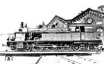 Ebenfalls im Bw Saarbrücken präsentiert sich "8411 Saar" (Vulcan, Indienststellung am 29.01.1915) dem Fotografen. Die Lok wurde bei der Reichsbahn als 78 293 eingeordnet und war noch bis 1970 zuletzt beim Bw Rottweil im Einsatz. (15.08.1932) <i>Foto: DLA Darmstadt (Maey)</i>