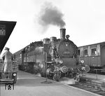 Die ehemalige württ. T 5 1233 (75 031) im Bahnhof Aulendorf. (30.05.1959) <i>Foto: Joachim Claus</i>