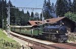 Fotohalt im Bahnhof Schiers auf dem Abschnitt Davos - Landquart. (28.07.1985) <i>Foto: Peter Schiffer</i>