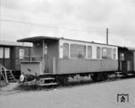 Wagen 111 der Sylter Nordbahn (Weyer, Baujahr 1904) in Westerland. (13.05.1961) <i>Foto: Detlev Luckmann</i>