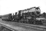 Henschel 1-D Lok für die Iranische Staatsbahn während der Indizierfahrt auf der Strecke Kassel - Eichenberg. (25.07.1938) <i>Foto: Slg. Eisenbahnstiftung</i>