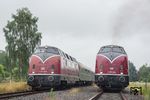 V 200 007 und V 200 033 waren mit dem "Hamm-Express" aus Lübeck zum Streckenfest Hamm-Lippborg gekommen. (25.06.2016) <i>Foto: Joachim Schmidt</i>
