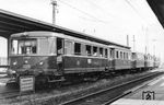 VT 70 927 mit VB 140 008, 140 098 140 274 sowie VT 70 924, der vermutlich auf der Strecke nach Behringersmühle pendelte, im Bahnhof Forchheim. (04.06.1959) <i>Foto: Joachim Claus</i>