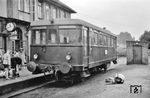 OHE DT 0510 (Wismar, Baujahr 1938) im Bahnhof Celle Nord. (02.08.1956) <i>Foto: Kurt Eckert</i>