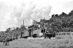 FK Lok 1 (Borsig, Baujahr 1901) mit einem Personenzug nach Königstein bei Schneidhain. (08.1956) <i>Foto: Kurt Eckert</i>