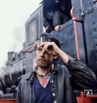 Etwas mitgenommen wirkt Jürgen Kuhlemann, der vielen Eisenbahnfans auch in späteren Jahren als Vollbluteisenbahner mit Herz und Seele bekannt sein dürfte. (22.03.1975) <i>Foto: Johannes Glöckner</i>