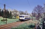 Baumblüte auf der Strecke Opladen - Burscheid bei Pattscheid.  (02.04.1990) <i>Foto: Peter Schiffer</i>