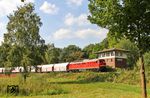 Und die Rückfahrt von 232 528 mit GM 47745 (Beverwijk/NL - Flandersbach) am ehemaligen Abzweig Anger bei Ratingen. (24.09.2016) <i>Foto: Joachim Bügel</i>