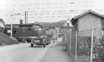 Ein VT 08 rauscht durch Bruchsal. (27.04.1963) <i>Foto: Joachim Claus</i>