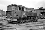 Die 1928 bei Hanomag gebaute 81 003 in ihrer letzten Heimatdienststelle Gronau. Am 28.06.1962 wurde sie ausgemustert. (03.06.1960) <i>Foto: Quebe</i>
