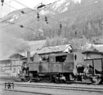 Die dienstälteste Lok auf dem Erzberg: ÖBB 97.201 (Baujahr 1890) im Bahnhof Vordernberg. (13.10.1970) <i>Foto: Dieter Kempf</i>