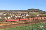 151 164 und 151 035 als Schiebeloks an GM 98599 (Neuss Gbf - Passau) bei Laufach. (03.12.2016) <i>Foto: Joachim Bügel</i>