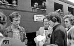 Der WDR-Hörfunk war auch mit einem Reporter bei der Museumseröffnung anwesend. (30.04.1977) <i>Foto: Johannes Glöckner</i>