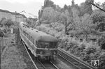 ET 55 06 unterwegs in Stuttgart. Er wurde 1942 aus ET 25 028 umgebaut, jedoch erst 1951 umgezeichnet. (24.05.1958) <i>Foto: Kurt Eckert</i>