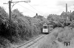 Tw 6433 (Talbot/AEG, Baujahr 1925) auf der Linie 22 nach Vaals in Atsch. (22.06.1958) <i>Foto: Gerd Wolff</i>