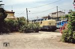 Mediterranes Flair im Bahnhof Elefsis nahe Athen. (29.05.1990) <i>Foto: Manfred Kantel</i>