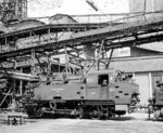 Lok 18 (Krupp, Baujahr 1953) wurde am 12.08.1963 von der Zeche Brassert (Lok 4) nach Prosper versetzt. Sie war die letzte aktive Prosper Dampflok und wurde erst am 11.12.1971 abgestellt und 1972 an Ort und Stelle verschrottet.  (04.05.1967) <i>Foto: Detlev Luckmann</i>