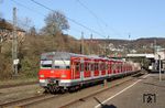 420 466 fährt als LT 73038 (aus S 68) nach Wuppertal-Langerfeld durch Wuppertal-Sonnborn. (27.03.2017) <i>Foto: Wolfgang Bügel</i>