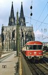 634 656 (Bw Trier) war über die Eifel nach Köln gekommen und fährt nun in den Abstellbahnhof nach Deutzerfeld. (23.03.1979) <i>Foto: Prof. Dr. Willi Hager</i>