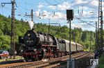 Der Sonderzug aus Aschaffenburg mit 50 3552 fährt in Laufach ein. (25.05.2017) <i>Foto: Joachim Bügel</i>