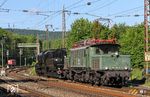 194 158 mit CFL 5519 am Schiebelokstützpunkt in Laufach. (25.05.2017) <i>Foto: Joachim Bügel</i>