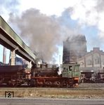 Nach dem Ende für "Anna 10" in Alsdorf (Foto) kam sie 1989 noch zur Dampfbahn Fränkische Schweiz nach Ebermannstadt. Seit Herbst 1993 steht sie dort als dritte Dampflok voll betriebsfähig zur Verfügung.  (19.02.1980) <i>Foto: Johannes Glöckner</i>