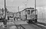 Der Personenzug nach Fulpmes in Kreit. (08.03.1959) <i>Foto: Gerd Wolff</i>