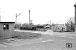 Tw 14 erreicht den Bahnhof Pier, kurz vor Inden. (24.04.1960) <i>Foto: Gerd Wolff</i>