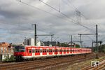 420 964 und 420 987 am Hp Köln-Nippes als Lt 73465 aus Horrem auf dem Weg zum Abstellbahnhof. (28.07.2017) <i>Foto: Joachim Bügel</i>