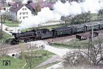 023 058-1 vor N 5526 (Crailsheim - Lauda) in Edelfingen. (26.04.1975) <i>Foto: Peter Schiffer</i>