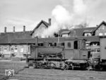 Lok 2 "CLOPPENBURG" (Hanomag, Baujahr 1914) der Kleinbahn Vechta - Cloppenburg im Bahnhof Cloppenburg. (04.04.1961) <i>Foto: Detlev Luckmann</i>
